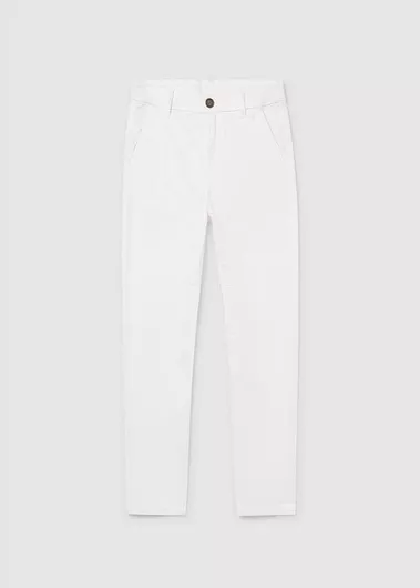 Παιδικό Παντελόνι Chino Λευκό Basic
