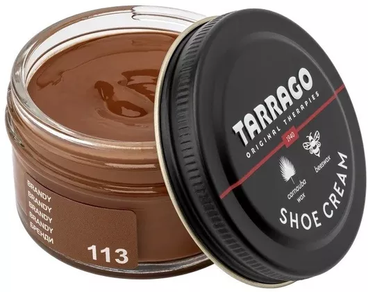 Tarrago Shoe Cream 50 Ml Colour Brandy 113 Σετ Περιποίησης Παπουτσιών Υποδημάτων Απόχρωση Tarrago 113 Brandy
