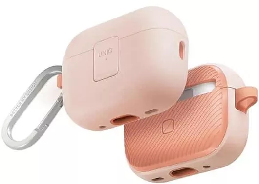 Uniq Θήκη Πλαστική / Σιλικόνης Ροζ για Apple AirPods 1 / AirPods 2