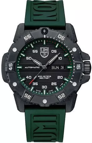 Luminox Ανδρικό Ανδρικό Ρολόι Αυτόματο με Πράσινο Καουτσούκ Λουράκι