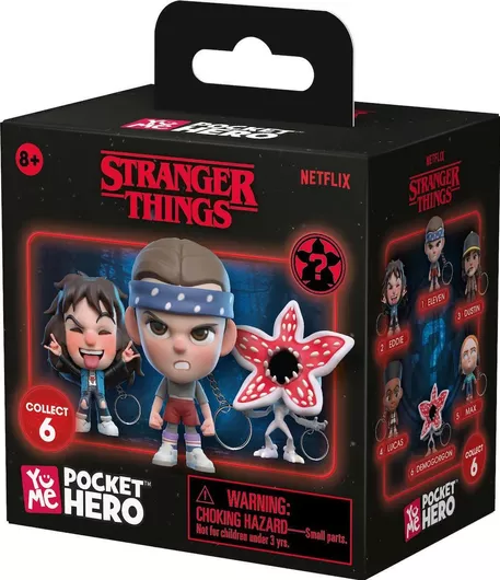 Φιγούρα Μπρελόκ Yume Pocket Hero Stranger Things Blind Box 1pc 1τμχ Τυχαία Επιλογή