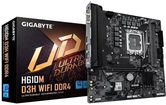 Gigabyte H610M D3H DDR4 rev. 1.0 Wi-Fi Motherboard Micro ATX με Intel 1700 Socket