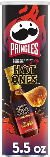 Pringles Hot Ones Barbacoa Us 158g