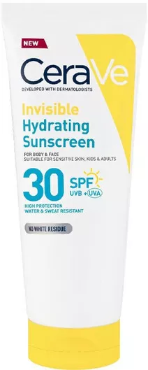 CeraVe Invisible Hydrating Sunscreen Αντηλιακό Προσώπου SPF30 75ml