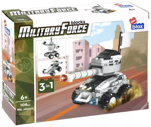 Alleblox Τουβλάκια Military Force 3in1 για 6+ Ετών 106τμχ