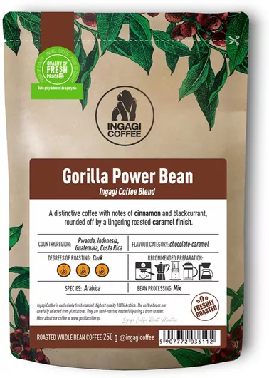 Καφές Espresso Ingagi Power Bean 250g Κόκκους