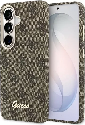 Guess Case 4g Script Magsafe Samsung Galaxy S26 Brown Guhms26s5p4fwmsw