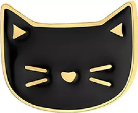Strap Jewellery Charms Cat Black Oem