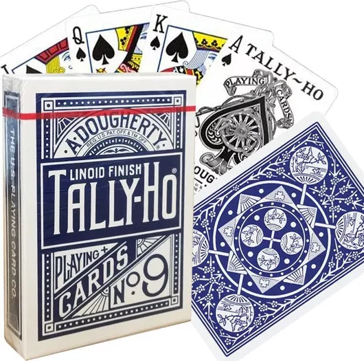 Bicycle Tally-ho Standard Index Fan Back Blue