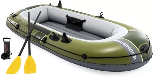 Intex Seahawk 2 Φουσκωτή Βάρκα Πράσινο με 2 Κουπιά & Τρόμπα
