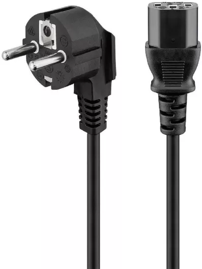 Powertech Schuko σε IEC C13 Καλώδιο Τροφοδοσίας 5m Μαύρο CABσεP032