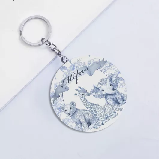 Μπρελόκ – Blue Toile Ζώα Ζούγκλας 5εκ Vst005 Bal-d1519-blue-toile-mprelok