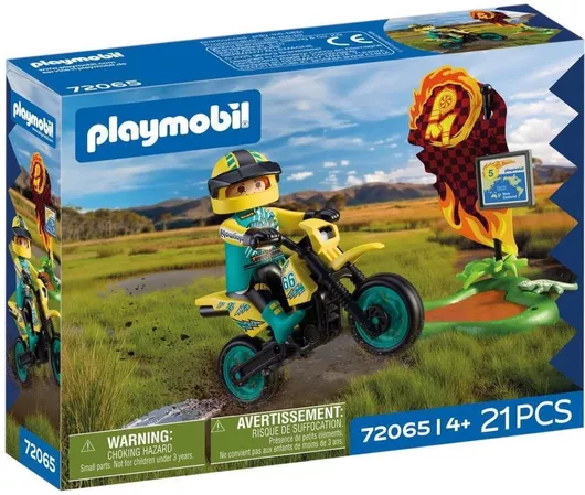Playmobil Μοτοσικλέτα Offroad για 4 Ετών