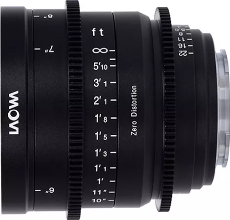 Laowa Full Frame Φωτογραφικός Φακός 15mm T2.1 Zero-D Cine Wide Angle για Sony E Mount Black