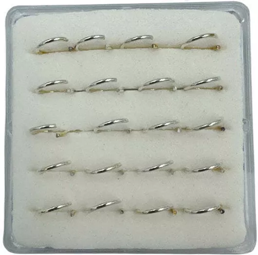 Asimi Body Piercing Σκουλαρίκι Κρικάκι ΜύτηςΑσήμι 8 x 1mm Ασημί