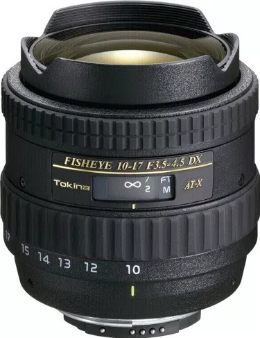 Tokina Full Frame Φωτογραφικός Φακός AT-X 107 10-17mm F3.5-4.5 AF DX Wide Angle Zoom / Fisheye για Canon EF Mount Μαύρος
