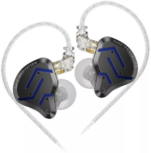 KZ Ακουστικά Ψείρες In Ear Zsn Pro 2 Τύπου Ear Hook Μπλε