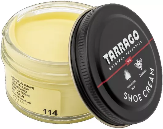 Tarrago Shoe Cream 50 Ml Soft Yellow 114 Σετ Περιποίησης Παπουτσιών Υποδημάτων Απόχρωση Tarrago 114 Soft Yellow