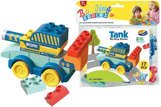 ToyMarkt Τουβλάκια Τανκ για 3+ Ετών 17τμχ