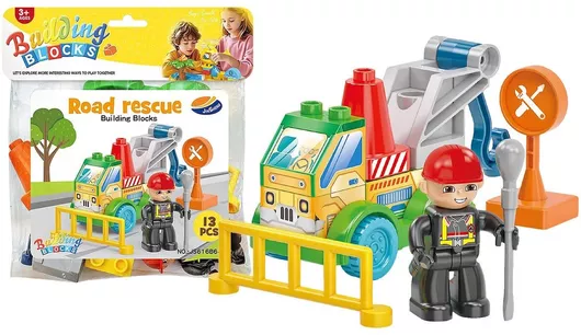 ToyMarkt Τουβλάκια Οδική Βοήθεια για 3+ Ετών 13τμχ
