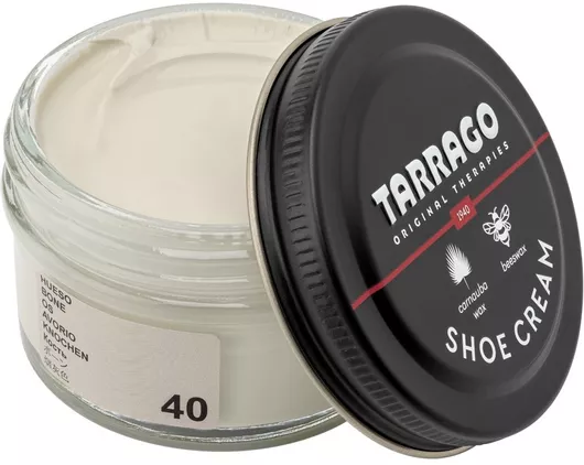 Tarrago Shoe Cream 50 Ml Coulor Bone 40 Σετ Περιποίησης Παπουτσιών Υποδημάτων Απόχρωση Tarrago 40 Bone