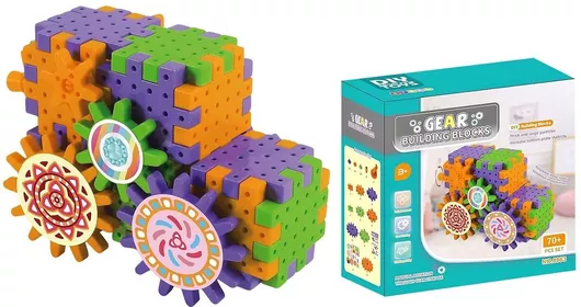 ToyMarkt Τουβλάκια Γρανάζια Φορτηγού για 3+ Ετών 70τμχ