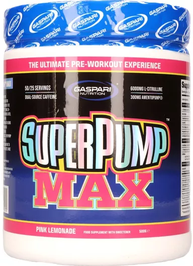 Gaspari Super Pump Max Ειδικό Συμπλήρωμα Διατροφής 500gr Pink Lemonade