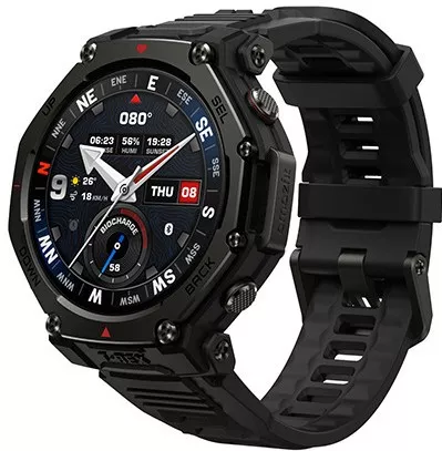Amazfit T-Rex 3 Pro Titanium 44mm Αδιάβροχο Smartwatch (Tactical Black)
