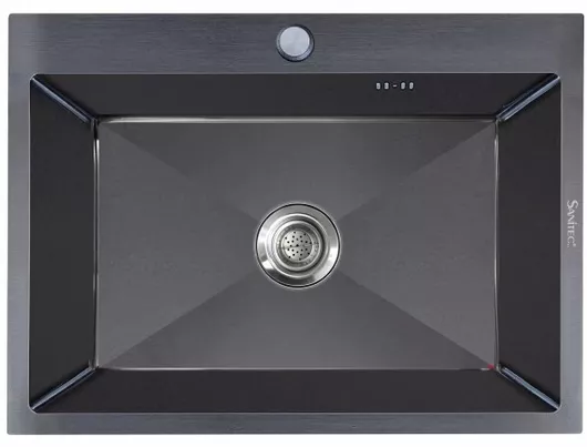 Sanitec Επικαθήμενος Νεροχύτης Inox Μ60xΠ50cm Ασημί