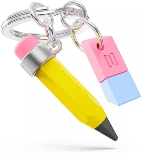 Metalmorphose Mtm380-01 Μπρελόκ Keyring 'thank You Teacher Collection' – Pencil & Eraser