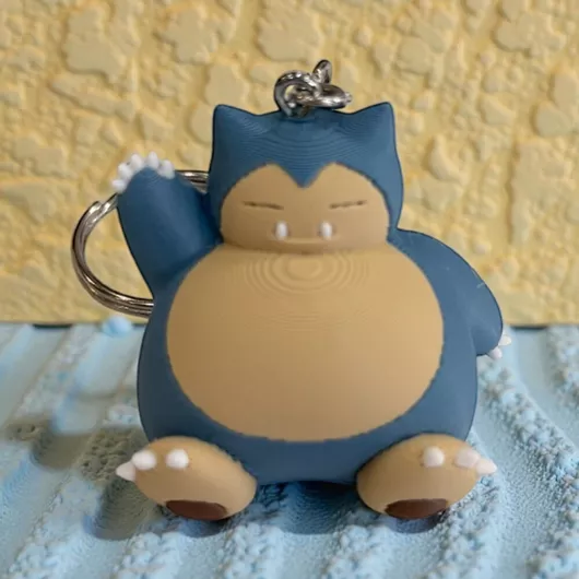 Pokémon 3d Printed Keychain Snorlax