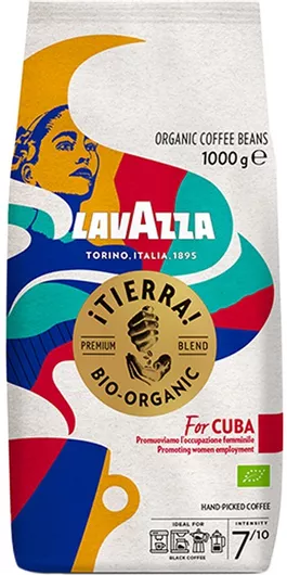 Καφές Espresso Lavazza Tierra Bio Organic Cuba 1000g Κόκκους