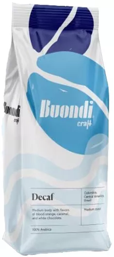 Καφές Espresso Buondi Craft Decaf 500g Κόκκους