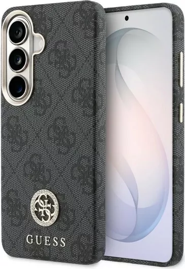 Guess Case 4g Rhinestone Round Logo Magsafe Samsung Galaxy S26 Black Guhms26sp4grmdek