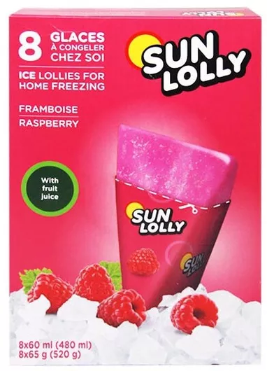 Sun Lolly Γρανίτα με Raspberry σε Φακελάκια / Sticks 480ml