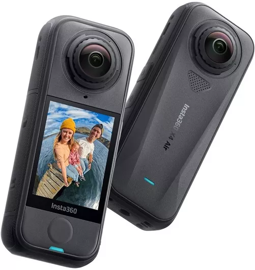 Insta360 X4 Air Action Camera 8K Λήψης 360° Υποβρύχια Standard Bundle με Οθόνη Αφής 2.5" & Wi-Fi Μαυρό