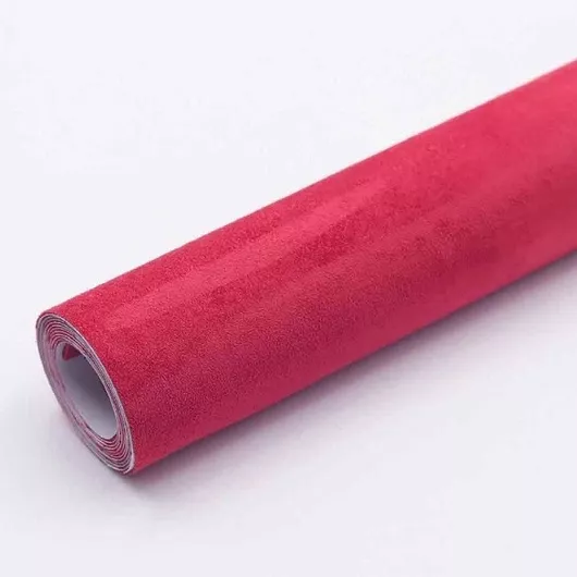 Αυτοκόλλητο Σουέτ 60×100cm 120g Εσωτερικού Αυτοκινήτου W17319-3R Κόκκινο
