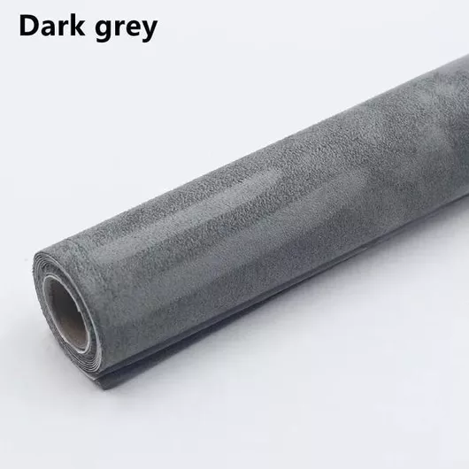 Αυτοκόλλητο Σουέτ 60×100cm 120g Εσωτερικού Αυτοκινήτου W17319-3G Γκρι