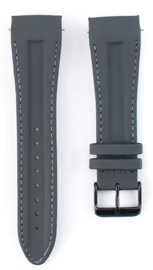 Tommy Hilfiger 679301317 Δερμάτινο Λουράκι Ρολογιού Γκρι 25mm