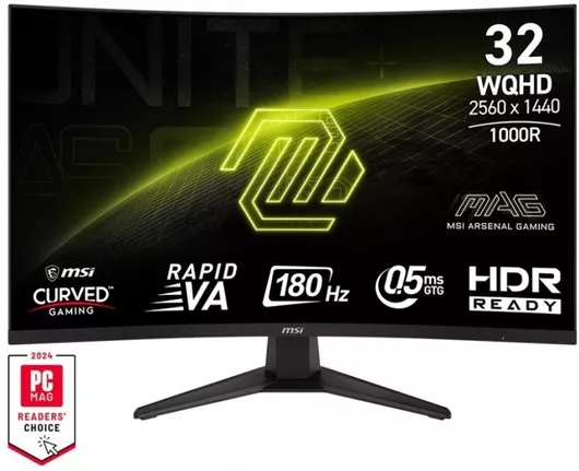 MSI MAG 325CQF VA HDR Curved Gaming Οθόνη Υπολογιστή 31.5" QHD 2560x1440 180Hz  0.5ms GTG