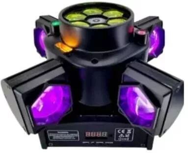 Φωτορυθμικό Led Rgbw Multi-effects Ρομποτική Κεφαλή 200w Laser Strober Τηλεχειριστήριο