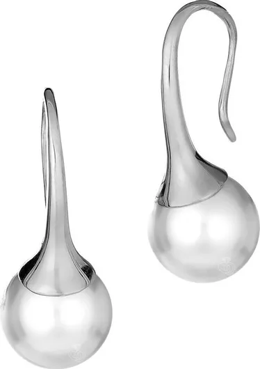Crystals ΣκουλαρίκιαΑσήμι με Πέρλες