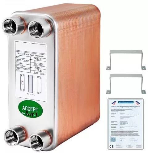 Εναλλάκτης Θερμότητας 60 Πλακών Θέρμανση Bshrq1260fb12g601v0
