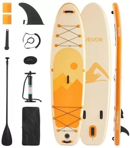 Vevor Σανίδα SUP Φουσκωτή 3.05m Πορτοκαλί