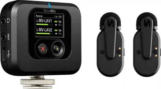 Shure Movemic Two Receiver Kit Ασύρματο Δυναμικό Μικρόφωνο Πέτου, Clip On για Κινητό