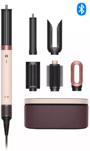 Dyson Hs09 Airwrap Co-Anda2x Ηλεκτρική Βούρτσα Μαλλιών με Αέρα για Ίσιωμα & Μπούκλες 1700W Ροζ Χρυσό