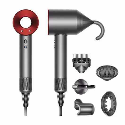 Dyson Supersonic HD08 Πιστολάκι Μαλλιών με 5 Εξαρτήματα 1600W Κόκκινο