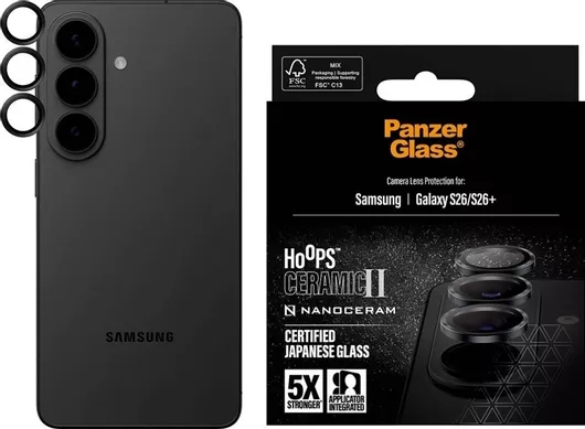 PanzerGlass Hoops Ceramic Ii Προστασία Κάμερας Tempered Glass για το Samsung Galaxy S26