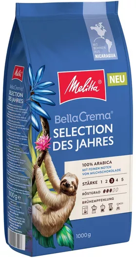 Melitta Καφές Espresso Arabica Bellacrema Selection Des Jahres Chocolate σε Κόκκους 1kg