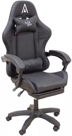 Zita Plus A9950 Καρέκλα Gaming Δερματίνης με Υποπόδιο Μαύρο